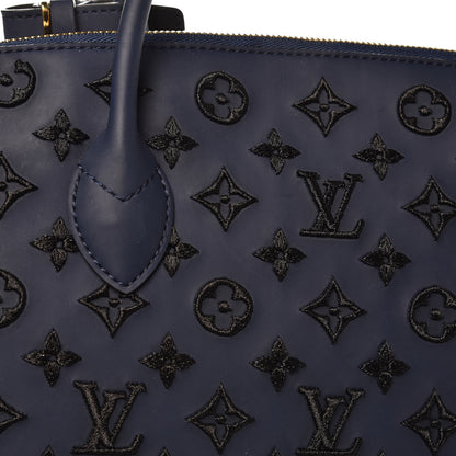 Louis Vuitton Monogram Addiction Vertical Lockit MM Blue 7 of 10