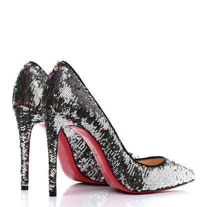 Christian Louboutin Paillettes Caresse Pigalle Follies 100 Pumps 37 Multicolor 4 of 10