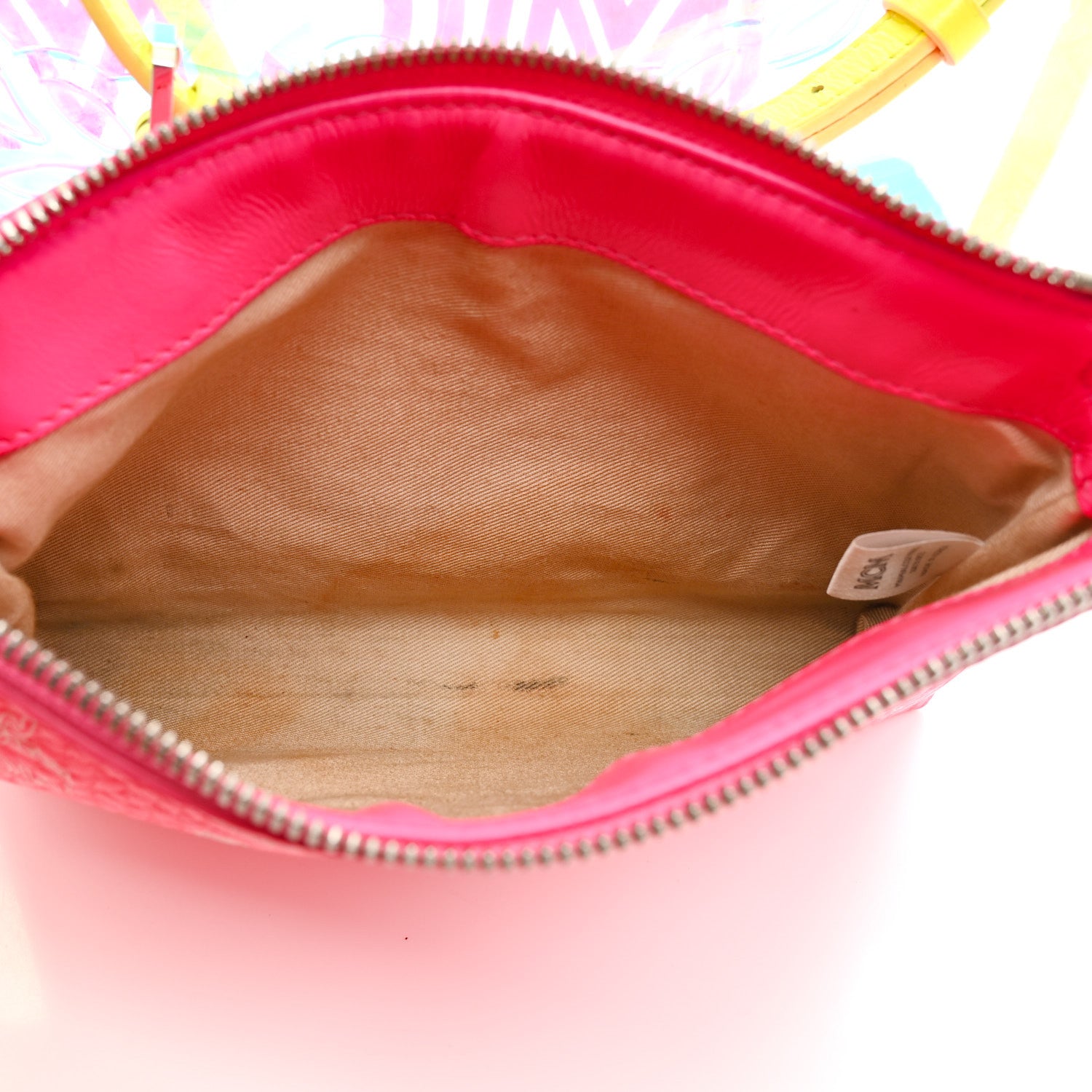 MCM Iridescent PVC Shopper Tote Neon Hologram 7 of 14