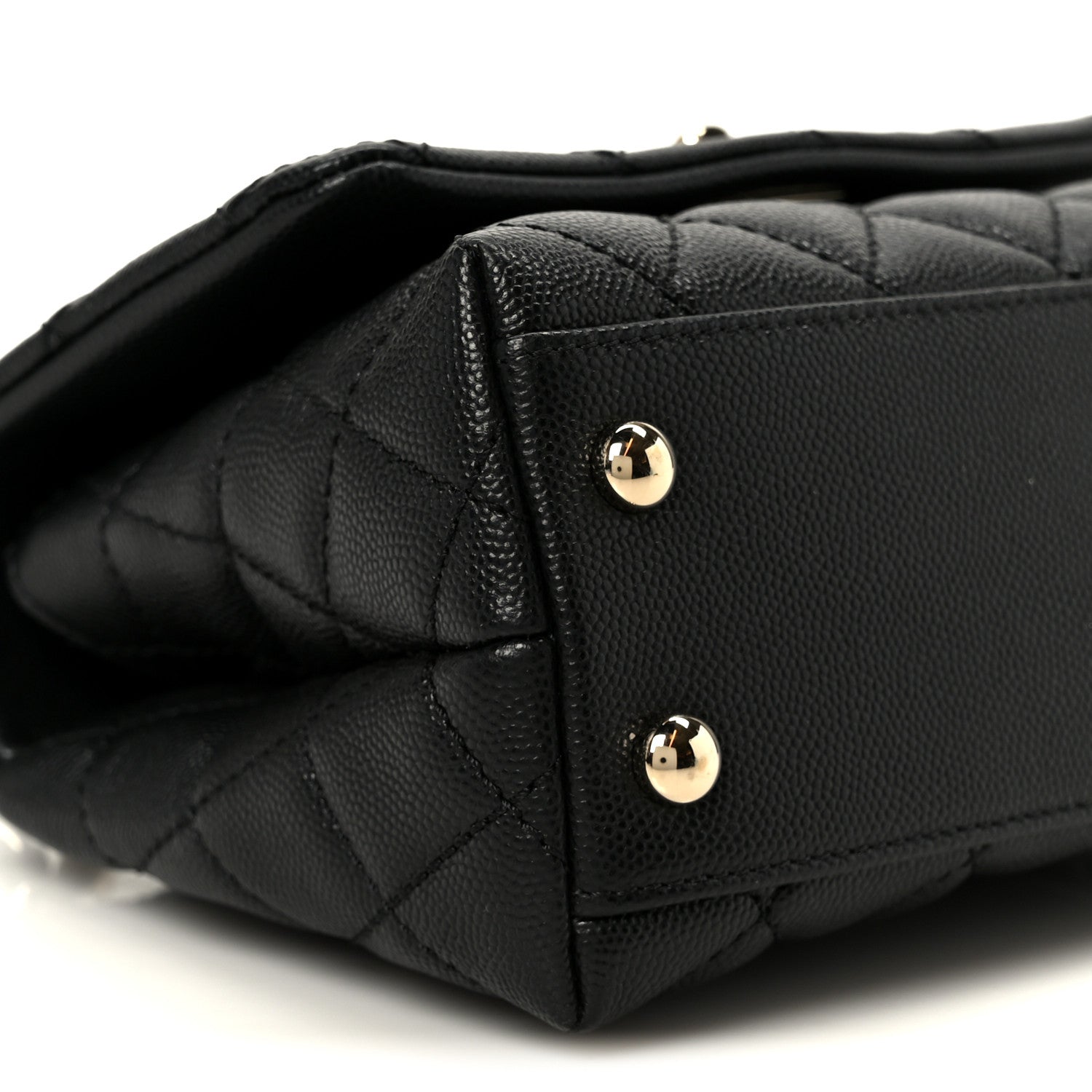 Chanel Caviar Quilted Extra Mini Coco Handle Flap Black 10 of 12
