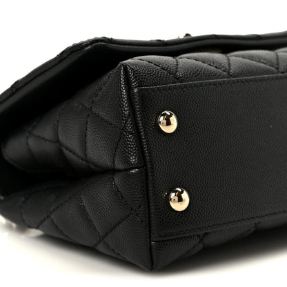Chanel Caviar Quilted Extra Mini Coco Handle Flap Black 10 of 12