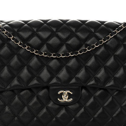 Chanel Caviar Quilted XXL Travel Flap Bag Black 8 of 10