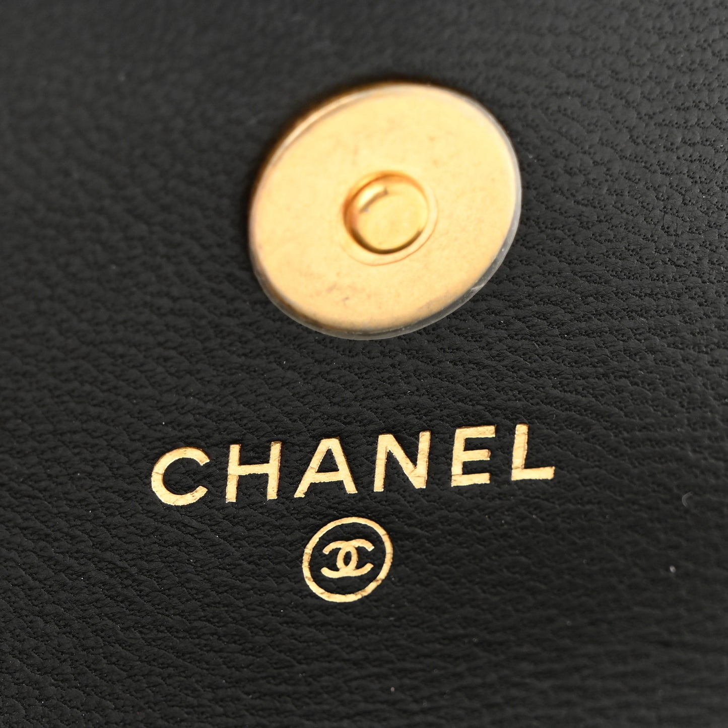 Lambskin Quilted Pearl Crush Flap With Chain Black