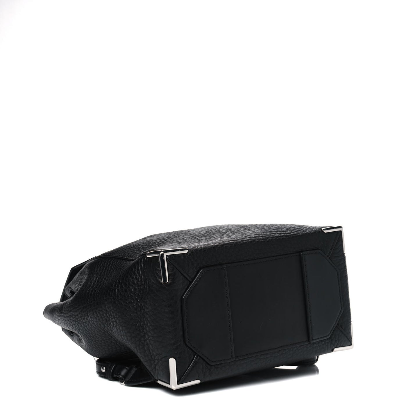 Pebbled Calfskin Mini Prisma Skeletal Backpack Black