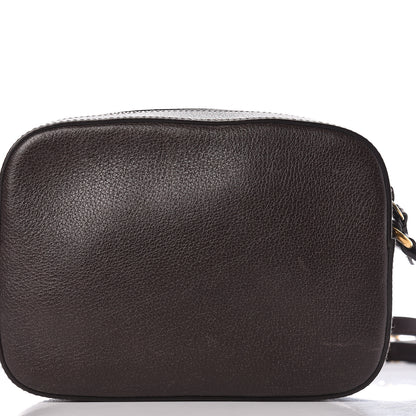 Gucci Textured Calfskin Web Small Webby Bee Shoulder Bag Brown Coffee 21 of 24