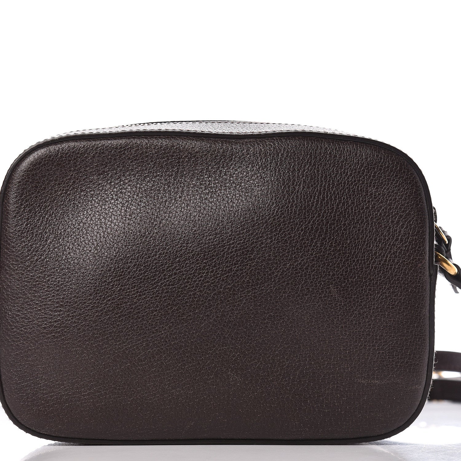 Gucci Textured Calfskin Web Small Webby Bee Shoulder Bag Brown Coffee 21 of 24