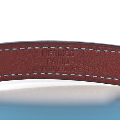 Hermes Swift Colorblock Kelly Double Tour Bracelet T2 Bleu Du Norr Rouge H 4 of 7