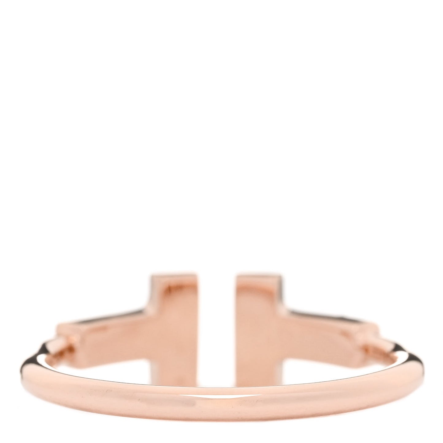 18K Rose Gold Diamond T Wire Ring 49 5