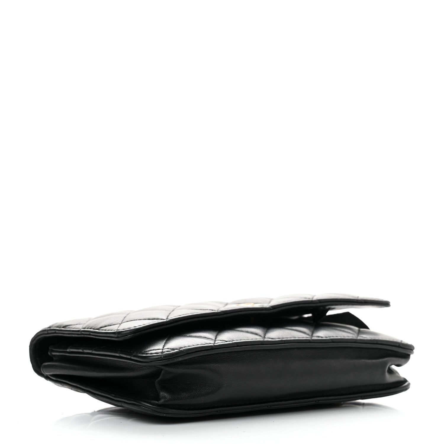 Chanel Lambskin Quilted Wallet On Chain WOC Black 4 of 10