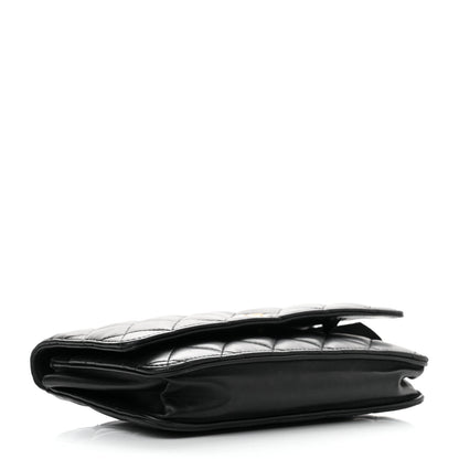Chanel Lambskin Quilted Wallet On Chain WOC Black 4 of 10