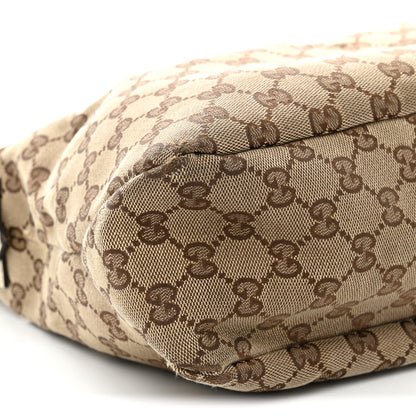 Gucci Monogram Medium Horsebit Chain Hobo Off White 9 of 14