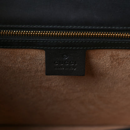 Gucci Calfskin Medium Sylvie Top Handle Bag Black 6 of 11
