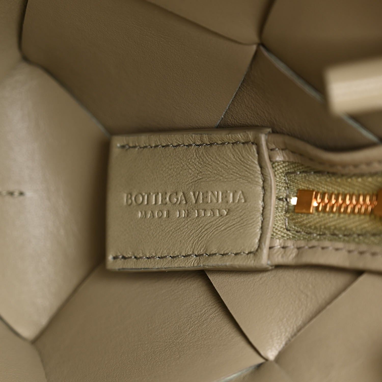 Bottega Veneta Lambskin Maxi Intreccio Small Cassette Camera Bag Travertine 6 of 9