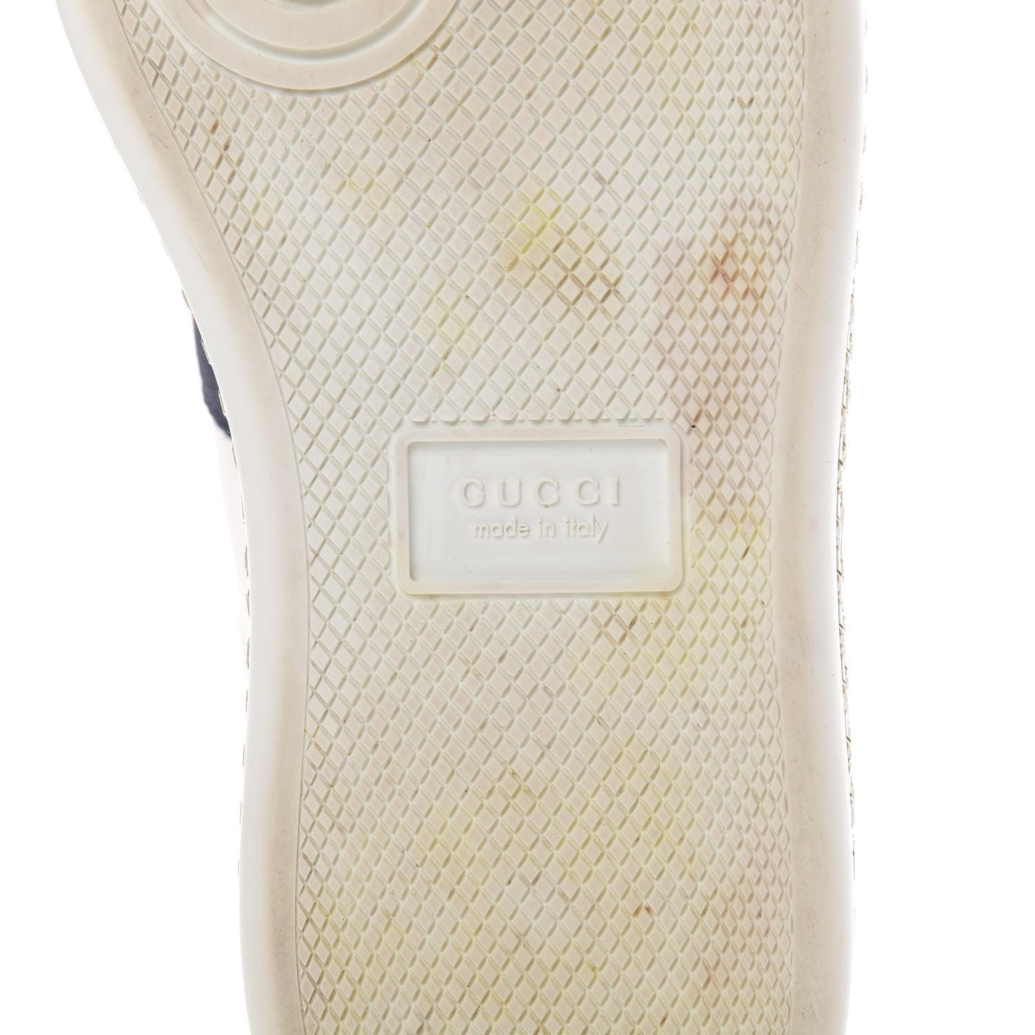 Gucci Calfskin Crystal Web LOVED Embroidered Womens Ace Platform Sneakers 36 White Red Flame Notte 6 of 11
