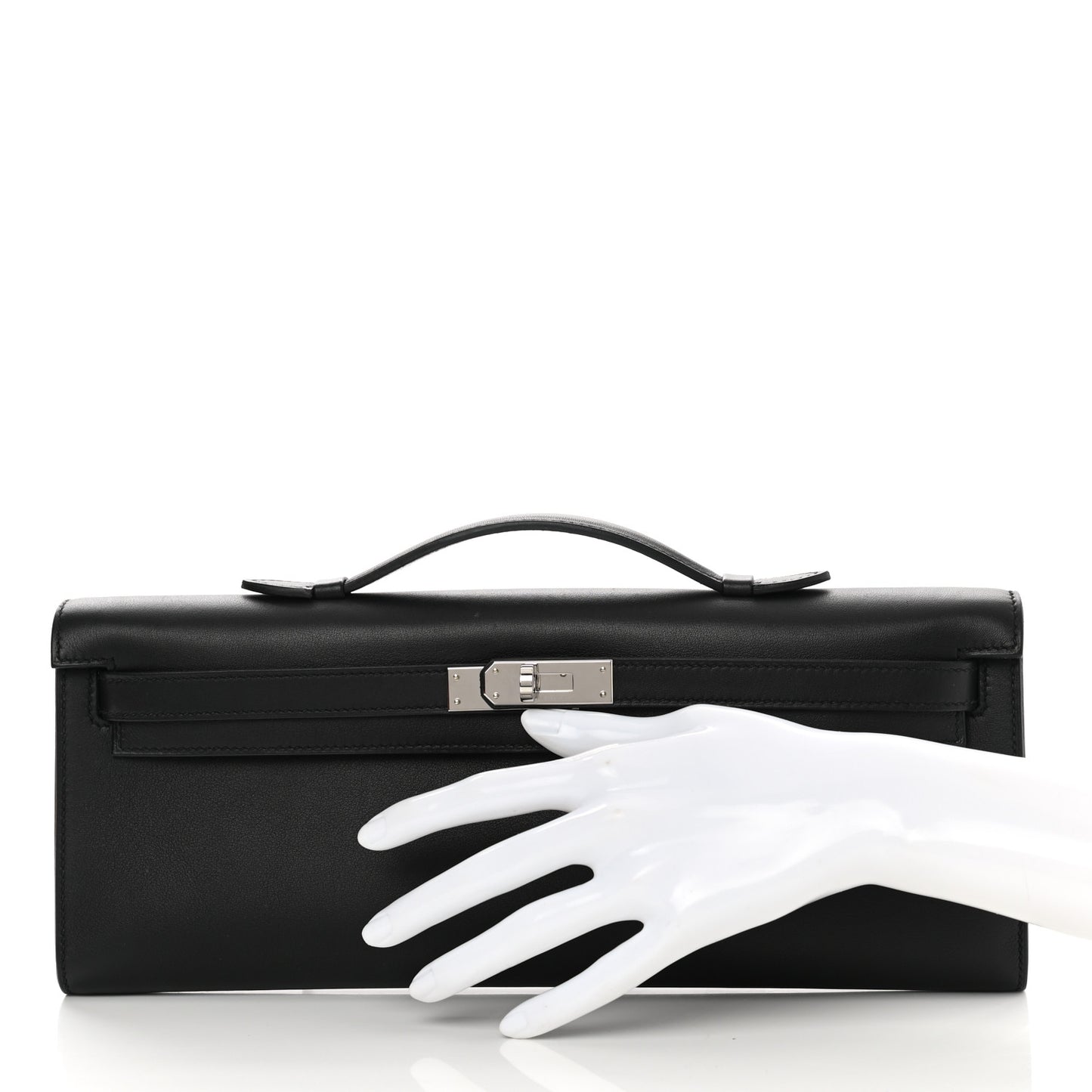 Swift Kelly Cut Clutch Pochette Black