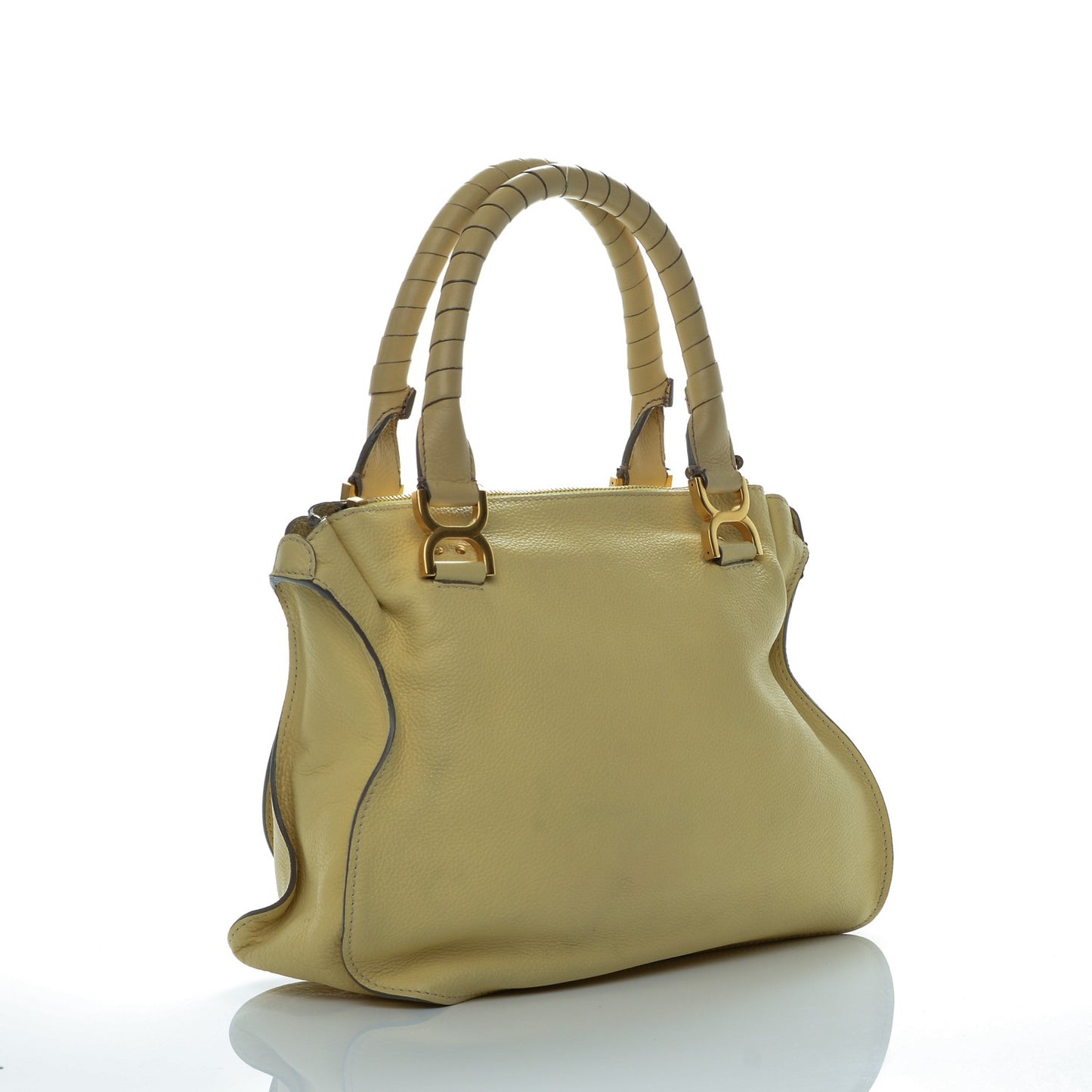 Calfskin Medium Marcie Satchel Sunlight