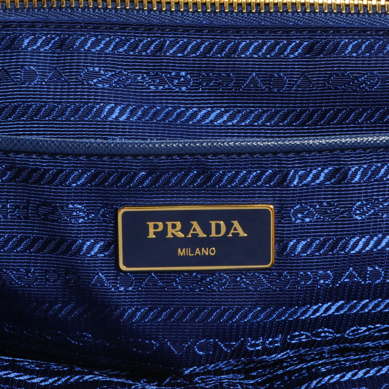 Prada Tessuto Saffiano Tote Bleuette 6 of 10