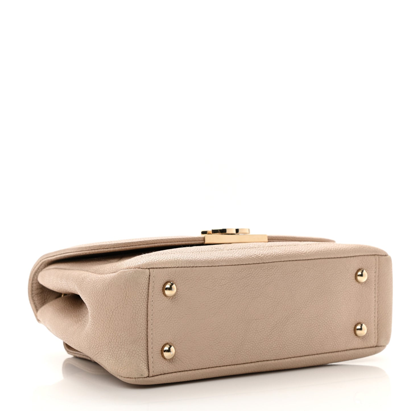 Caviar Small Flap Light Beige