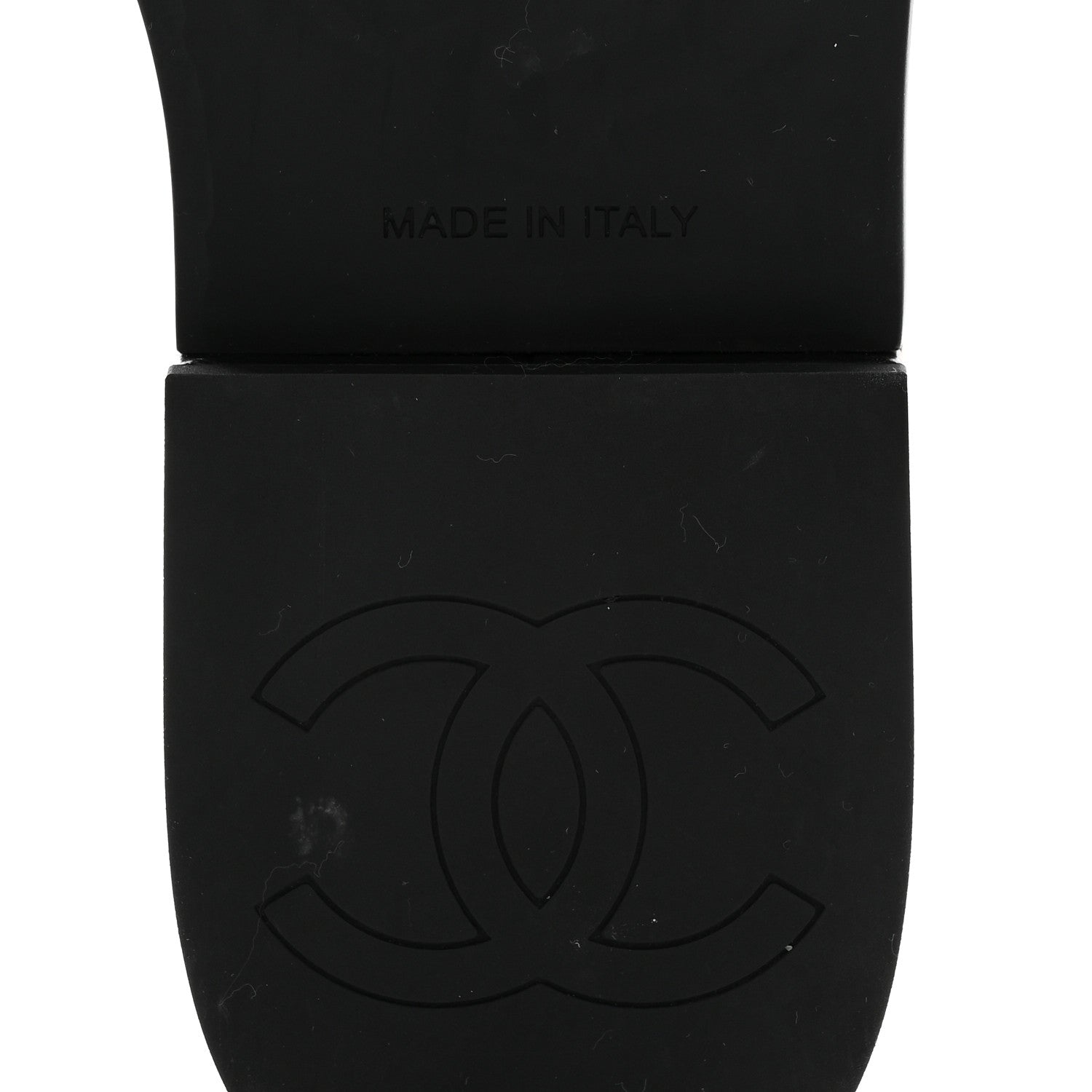Chanel Lambskin Quilted CC Wedge Sandals 39 Black 6 of 10