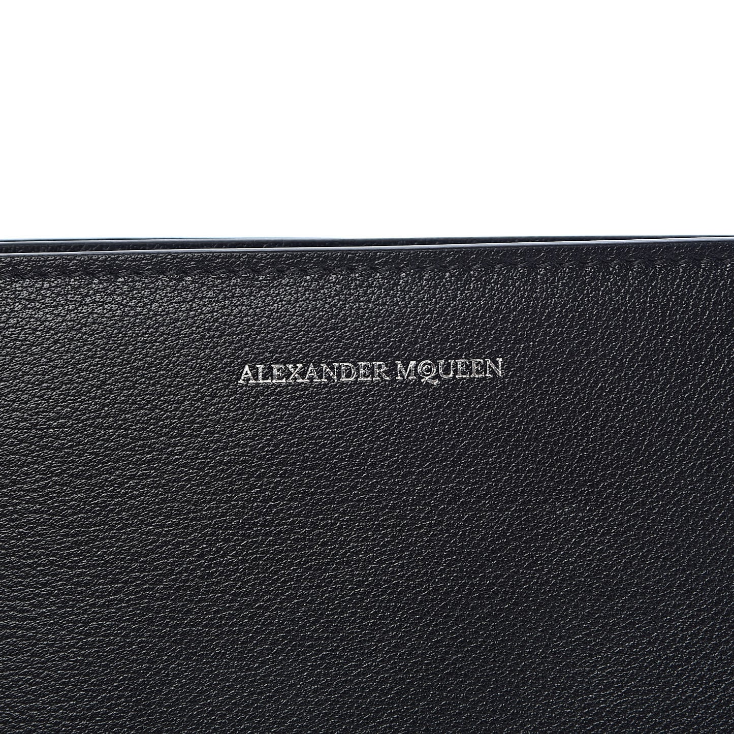 Grained Calfskin Twin Skull Crossbody Black