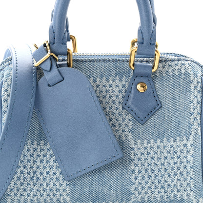 Louis Vuitton Damier Denim 3D Speedy Bandouliere 18 Denim Blue 9 of 9