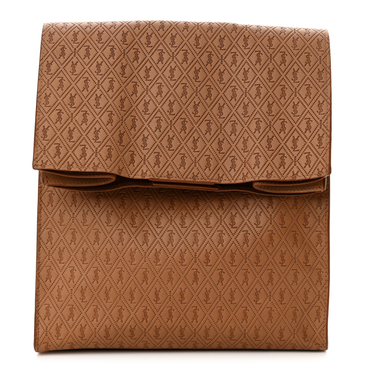 Saint Laurent Calfskin Monogram Deli Paper Bag Vintage Beige 1 of 11