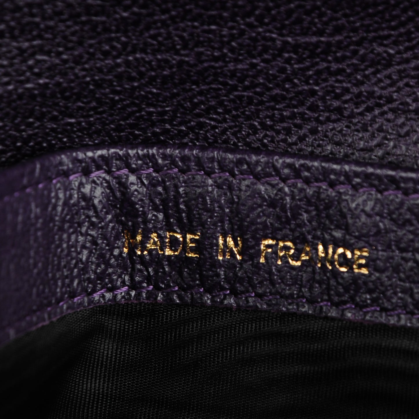 Goatskin Bi-Fold Wallet Purple