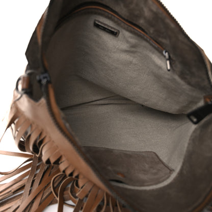 Miu Miu City Calf Fringe Hobo Cannella 5 of 13