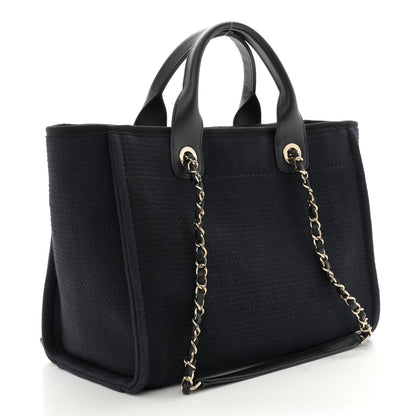 Chanel Mixed Fibers Small Deauville Tote Black 3 of 10