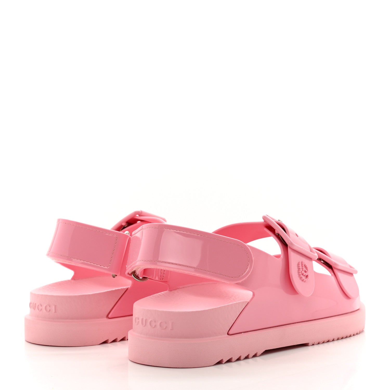 Gucci Rubber Mini Double G Womens Isla Dad Sandals 36 Wild Rose 4 of 7