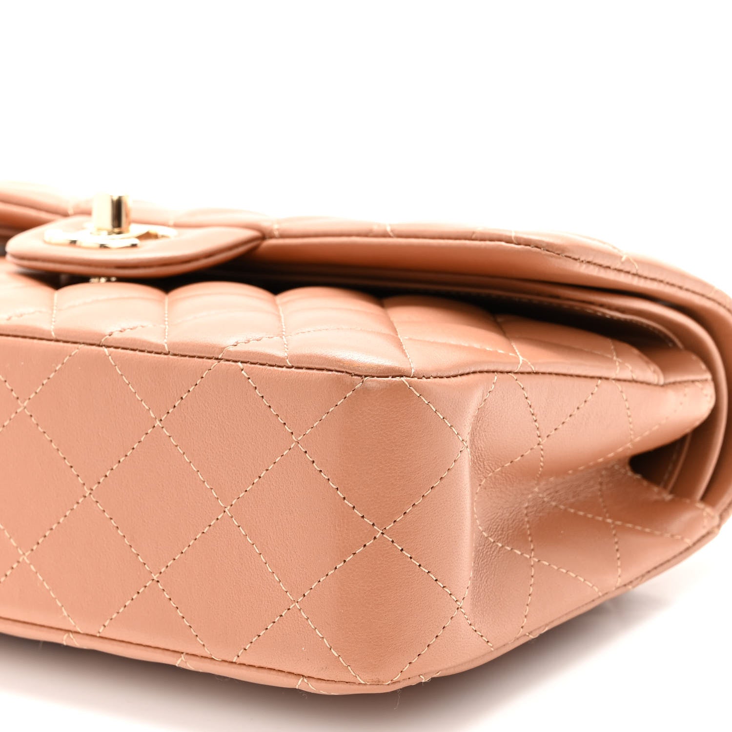 Chanel Lambskin Quilted Small Double Flap Brown 19 of 19