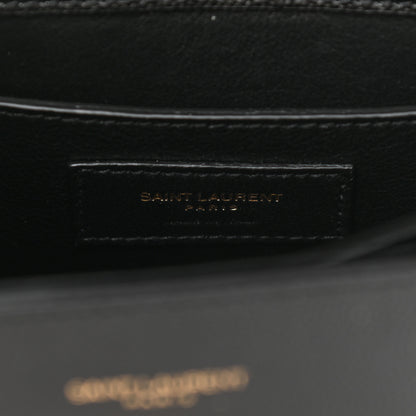 Saint Laurent Grain de Poudre Mini Classic Monogram Cassandra Top Handle Black 6 of 9