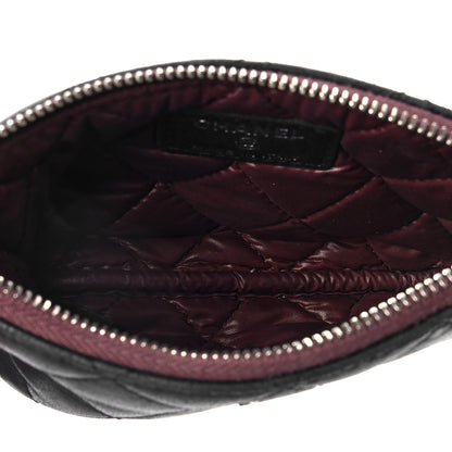 Chanel Lambskin Quilted Small Cosmetic Case Black 5 of 7