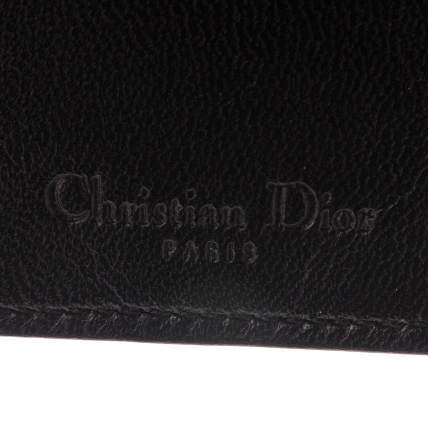 Lambskin Cannage Lady Dior Card Holder Black