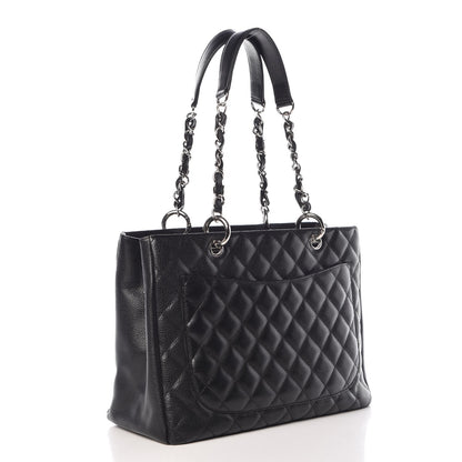 Chanel Caviar Quilted Grand Shopping Tote GST Black 3 of 7