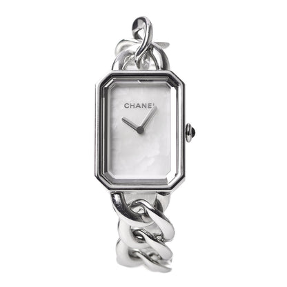 Chanel Stainless Steel Mother of Pearl 20mm Chain Premiere Quartz Watch 1 of 5