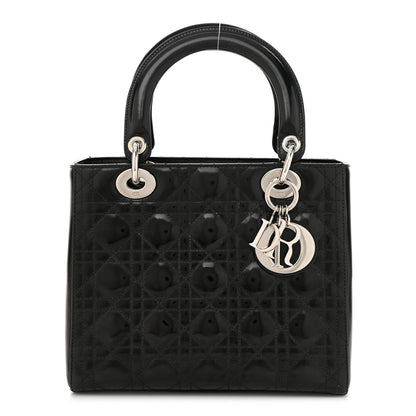 Christian Dior Patent Cannage Medium Lady Dior Black 1 of 11
