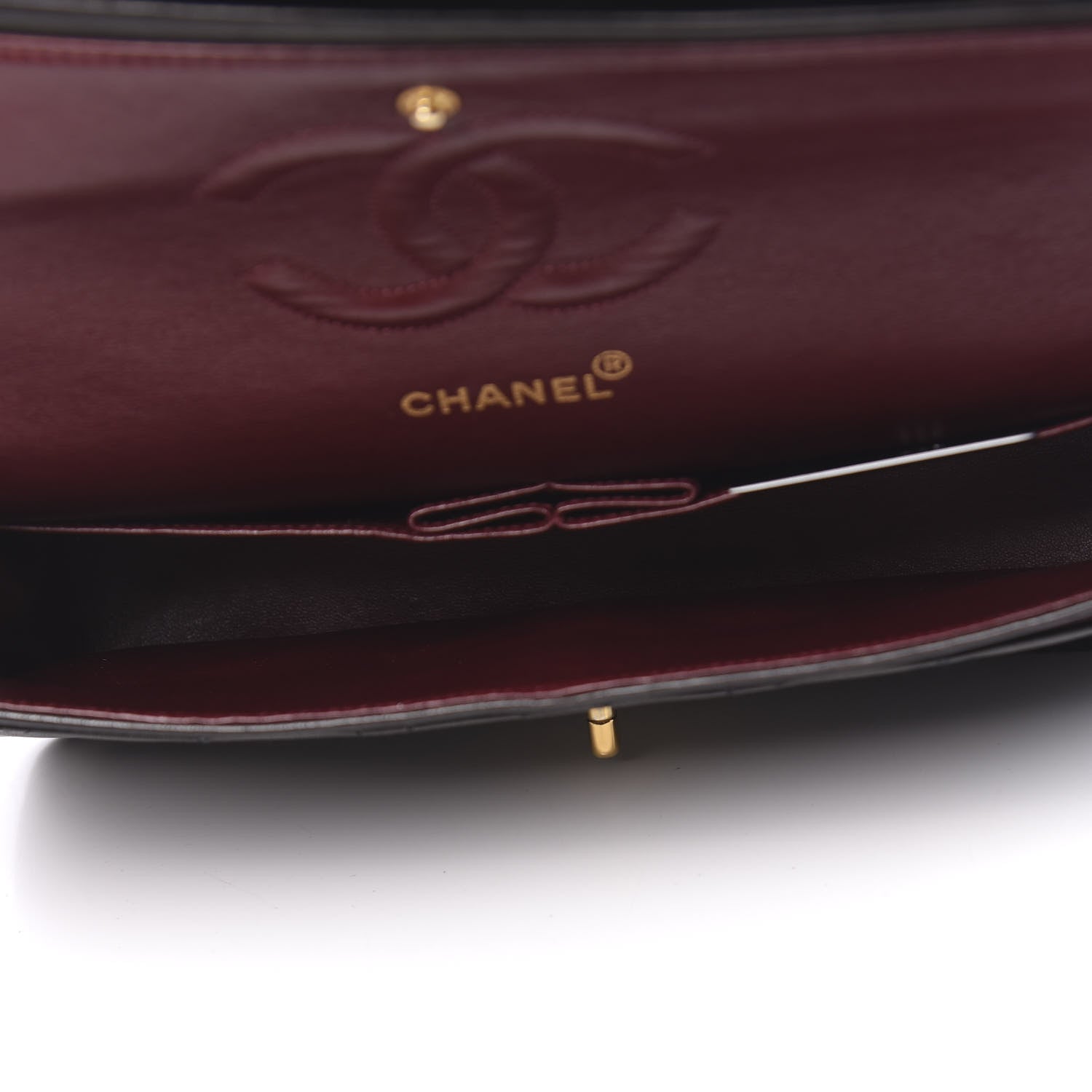 Chanel Lambskin Quilted Medium Double Flap Black 5 of 12