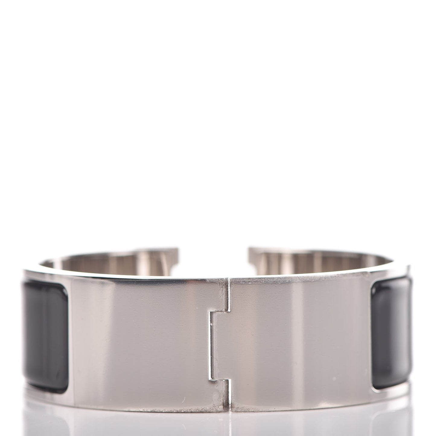 Enamel Wide Clic Clac H Bracelet PM Black