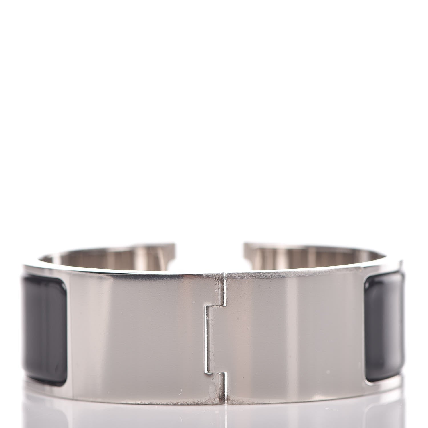 Hermes Enamel Wide Clic Clac H Bracelet PM Black 3 of 6