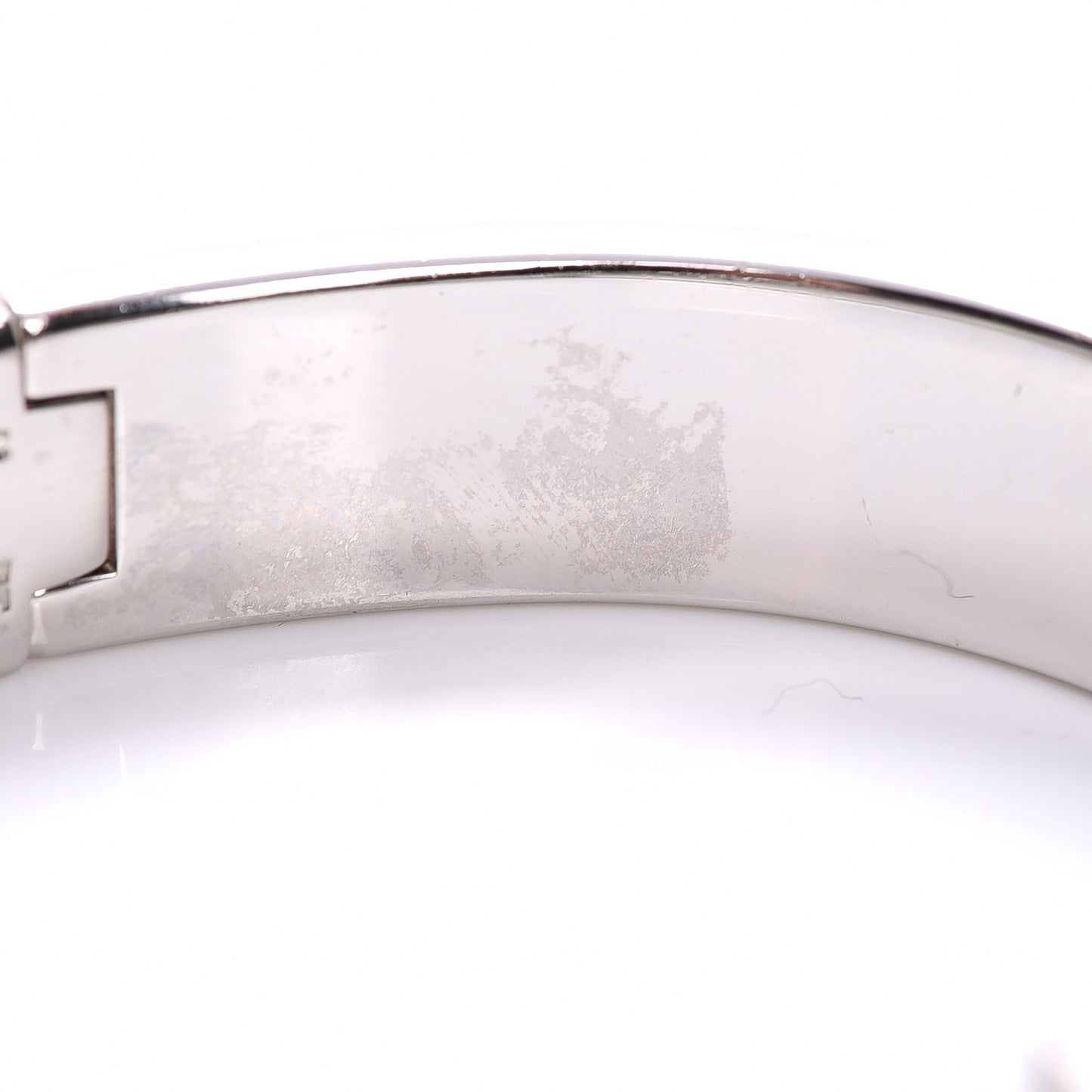 Enamel Narrow Clic Clac H Bracelet PM Black