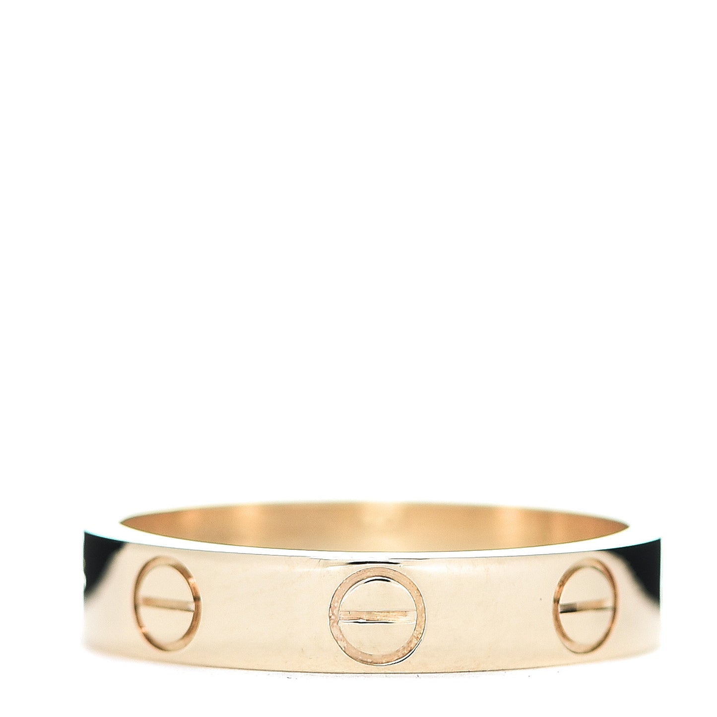 18K Yellow Gold 3.5mm LOVE Wedding Band Ring 49 4.75