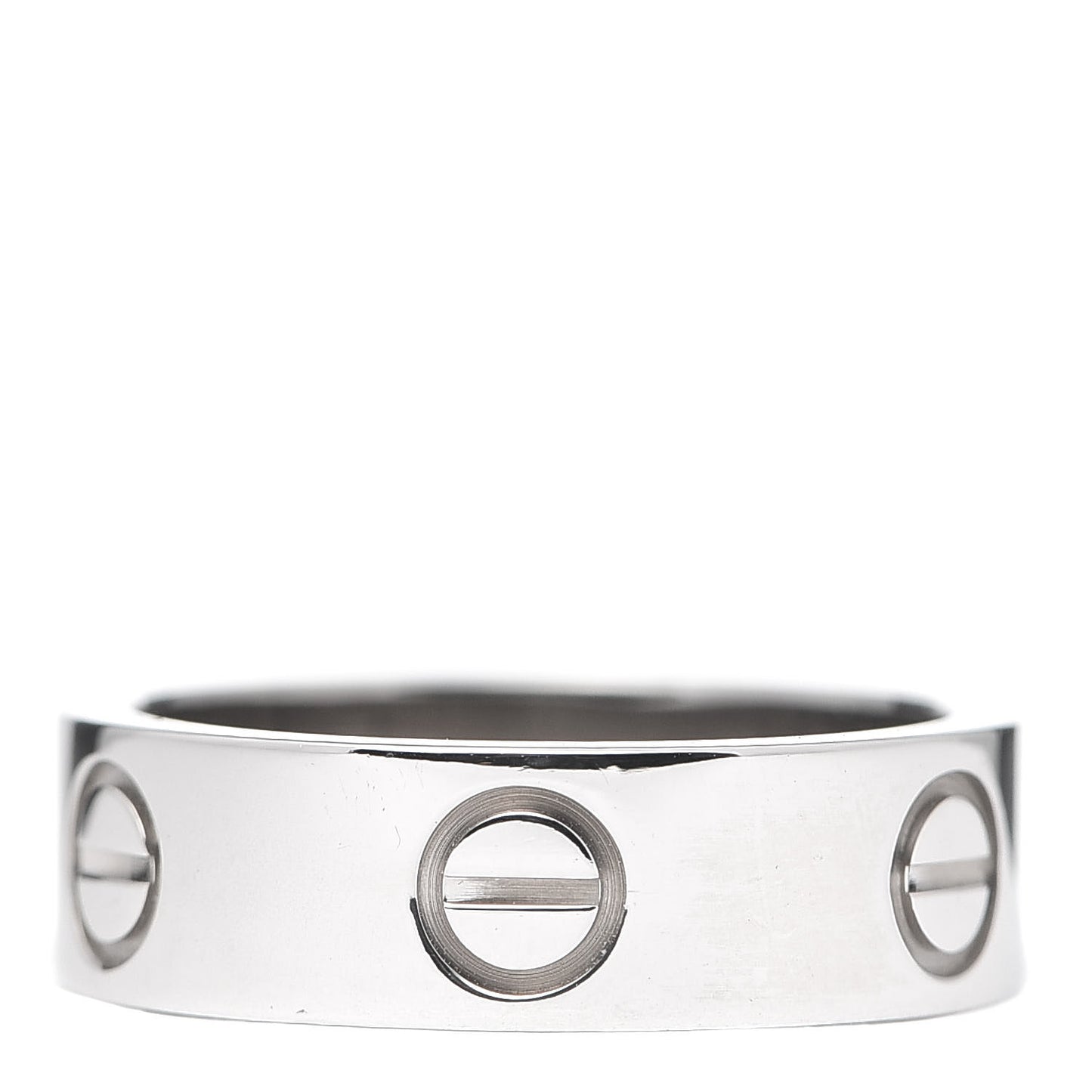 18K White Gold 5.5mm LOVE Ring 50 5.25