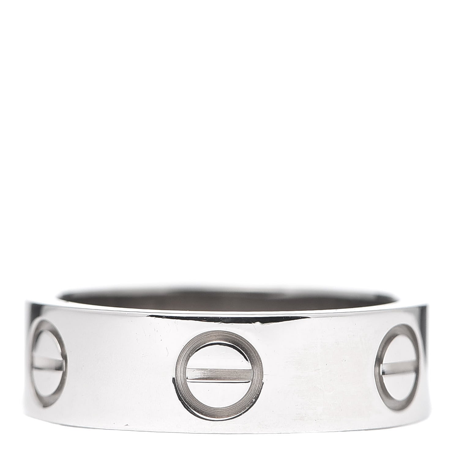 Cartier 18K White Gold 5.5mm LOVE Ring 50 5.25 3 of 4