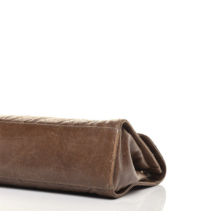 Chanel Crumpled Grained Calfskin Jumbo CC Crave Flap Beige 9 of 10