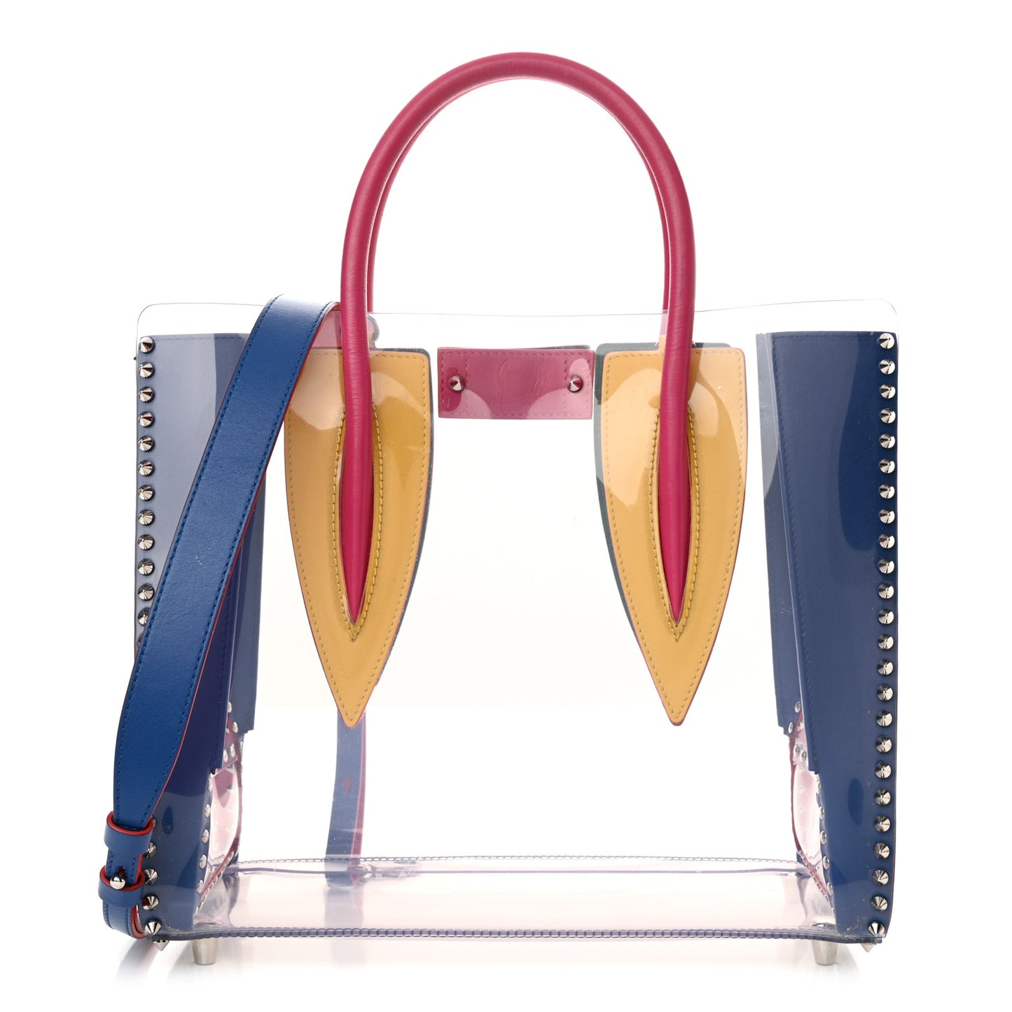 PVC Calfskin Spiked Medium Paloma Multicolor