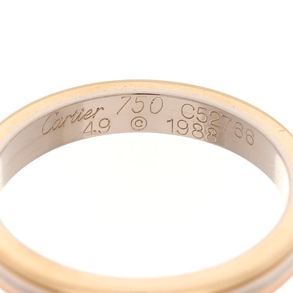 Cartier 18K Pink White Yellow Gold 2.5mm Vendome Louis Cartier Wedding Band Ring 49 4.75 4 of 4