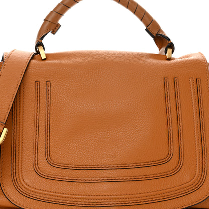 Chloe Calfskin Medium Marcie Top Handle Bag Tan 7 of 14