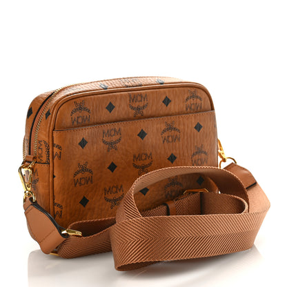 MCM Visetos Klassik Crossbody Bag Cognac 3 of 8
