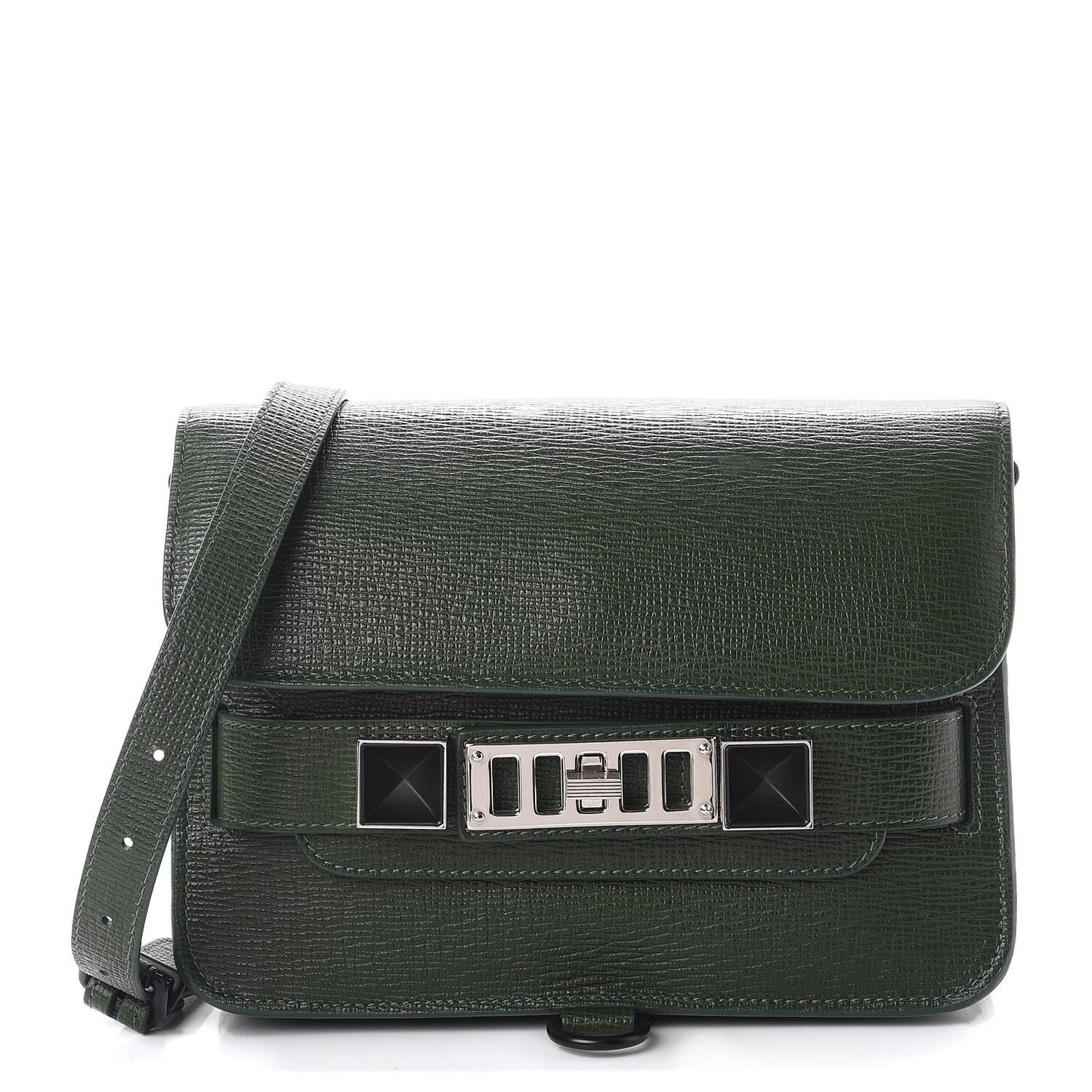 New Linosa Mini PS11 Classic Shoulder Bag Verde Bottiglia
